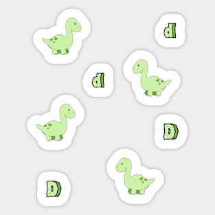 Dino is a dinosaur Sticker